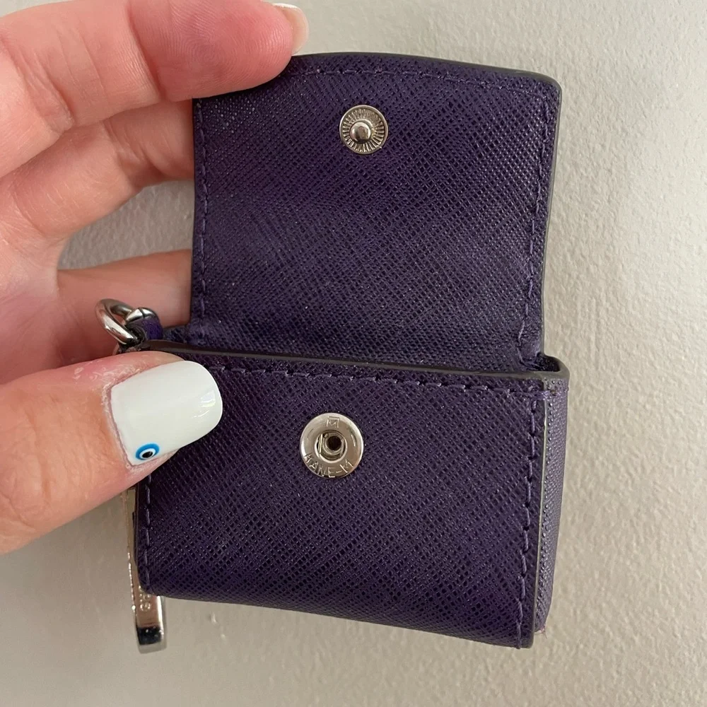 Michael Kors MINI purple micro tote keychain - Picture 7 of 9